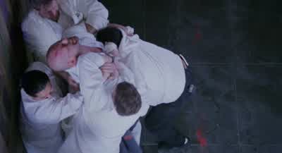 Drag him down! - 12 Monkeys
