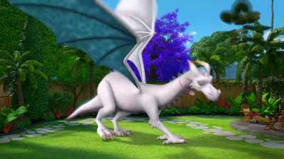 [dragon howls like a cat] - Barbie: A Touch of Magic