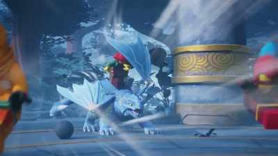 -[dragon screeching]
-[Wyldfyre screaming] - LEGO Ninjago: Dragons Rising
