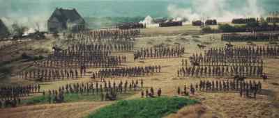 Dramatic fellows, these French. Music and banners. - Waterloo