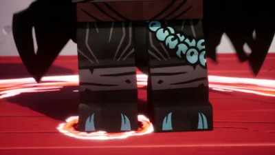-[dramatic music continues]
-[grunting] - LEGO Ninjago: Dragons Rising
