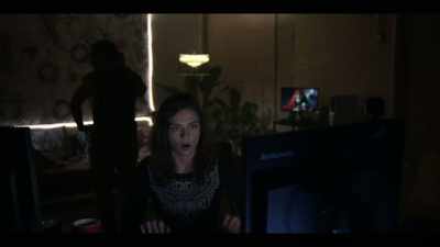 [dramatic music]
[electrical zapping] - AIMEE: The Visitor