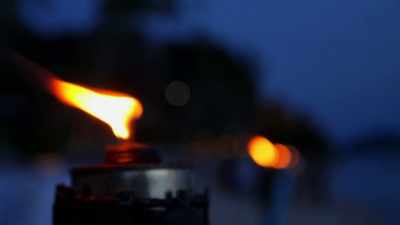 (dramatic music)
(fire crackling) - Sharkula