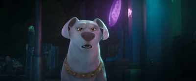 - [DRAMATIC MUSIC PLAYING]
- [ELECTRICITY CRACKLING] - DC League of Super Pets