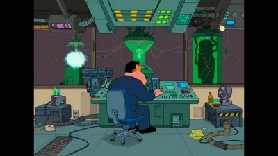 - [dramatic music playing]
- [electricity crackling] - American Dad!