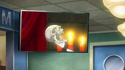 [DRAMATIC MUSIC PLAYING ON TV] - Scooby-Doo! Return to Zombie Island