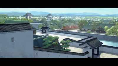 [dramatic music playing] - BLUE EYE SAMURAI