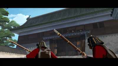 -[dramatic music swelling]
-[grunting] - BLUE EYE SAMURAI