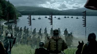Draw! Shields! Raise shields! Loose! - Vikings