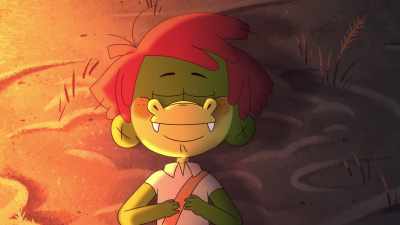 [dreamy music playing] - Arlo the Alligator Boy