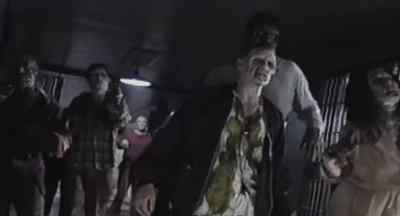 Dried blood, torn
clothing and patchy skin - George A. Romero's Resident Evil