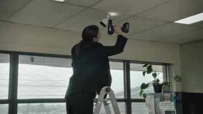 [drill whirring] - The Office