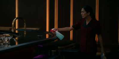 - Drinking alone? - Not anymore. - The Cleaning Lady