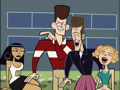 ♪ Drinking Jägerbombs
Wearing shoes in the shower ♪ - Clone High