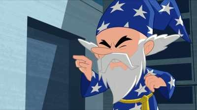 Driving Catzilla out of here. - Justice League Action
