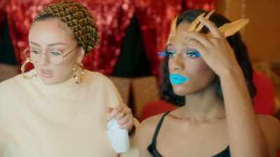 [driving electronic music plays] - Glow Up: Britain's Next Make-Up Star