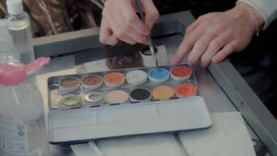 [driving electronic music plays] - Glow Up: Britain's Next Make-Up Star