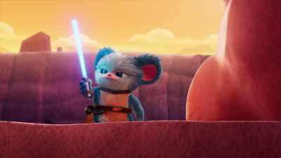 -[droid beeping]
-[gasps] - Star Wars: Young Jedi Adventures