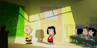 [droning adult chatter] - Snoopy Presents: One-of-a-Kind Marcie