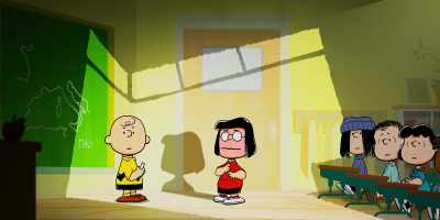 [droning adult chatter] - Snoopy Presents: One-of-a-Kind Marcie