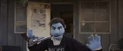 - Drop the weapon!
- Okay. I'm dropping it. - The Happytime Murders