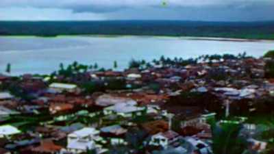 Drove to Agana,
the largest town. - The Pacific War in Color