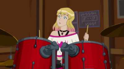 (DRUM STICKS SNAP AND CLATTER) - Marvel Rising: Operation Shuri
