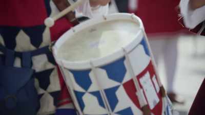 -(drumming)
-(street chatter) - We Are Who We Are
