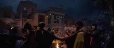 (DRUMS BEATING)
(RHYTHMIC CLAPPING) - Aladdin