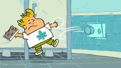 (Dryer whirs, hard thud) - Total DramaRama