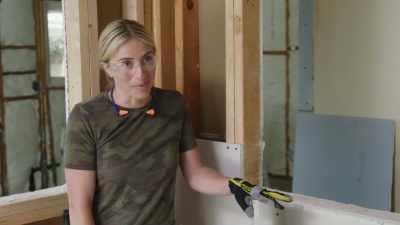 Drywall going up
means that demo is up. - Help! I Wrecked My House