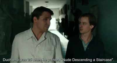 Duchamp was 25 when he painted
"Act, descending a staircase".
. - Never Look Away