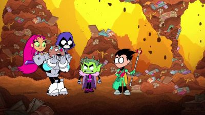 Dude! That was a structural
support bearing apple core. - Teen Titans Go!