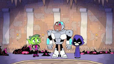 Dudes, Starfire really hooked
this place up, huh? - Teen Titans Go!