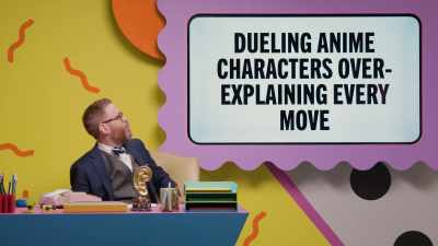 Dueling anime characters
over-explaining their every move. - Make Some Noise