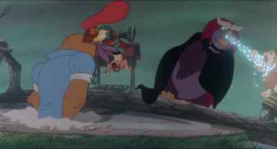 Duke, leave him alone,
it's me you want, not him. - Rock A Doodle