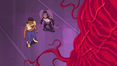 Dumb bots, you're going
the wrong way. Bow! - She-Ra and the Princesses of Power