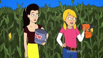 Dunno.
Lately I feel unrestrained - Corner Gas Animated