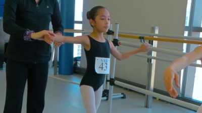  During the audition in Queens,
they stretched us - On Pointe