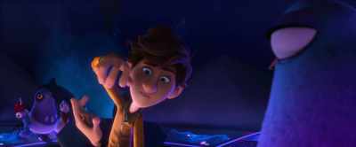 During the whole
bird-nado thing, - Spies in Disguise