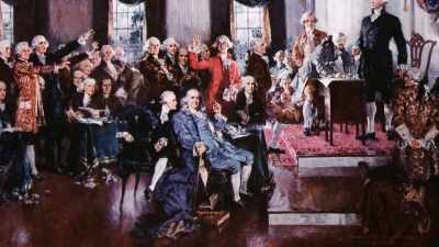 During his time as a delegate - Benjamin Franklin