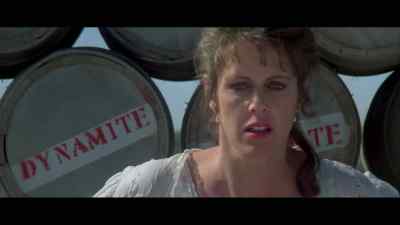 Dynamite. He's going to hit me
with a train and blow me up? - Stay Tuned