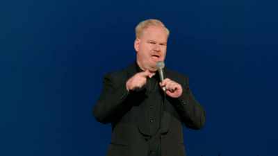 E disse: "Bispo, a mãe de Jesus pediu-me - Jim Gaffigan: Dark Pale