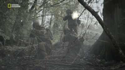 Each creates a wall of fire,
on the Fort's north side. - Hitler's Last Stand