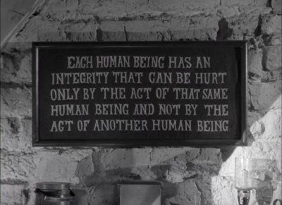 Each human being has an integrity that can be hurt only - Angel and the Badman