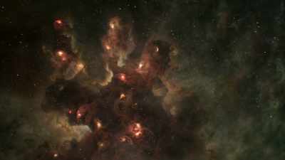 each interaction triggering
a new generation of star birth. - Universe