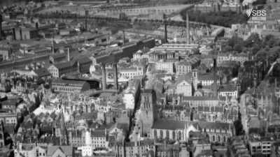 Each one boasted a thin,
towering chimney. - Scotland from the Sky