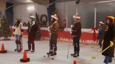 Each player for each team
must score a goal. - A '90s Christmas