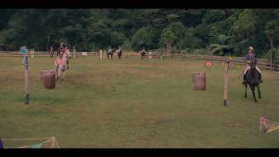 Each rider must
knock these targets down - Mystic