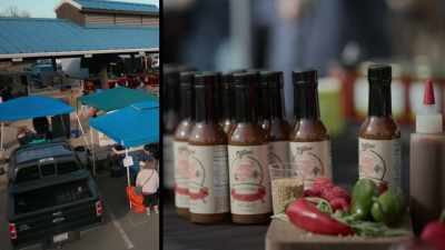 Each tent here
at the Vic Clinco showcase - Superhot: The Spicy World of Pepper People